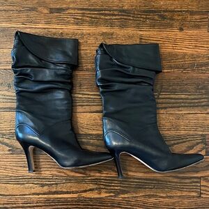 Manolo Blahnik Black Leather Women's Boots